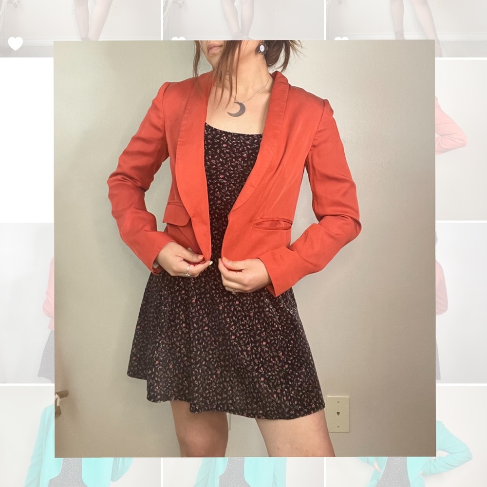 SOLD Orange Ann Taylor Loft Blazer